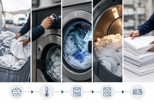 Le processus de traitement du linge professionnel chez La Main Provençale